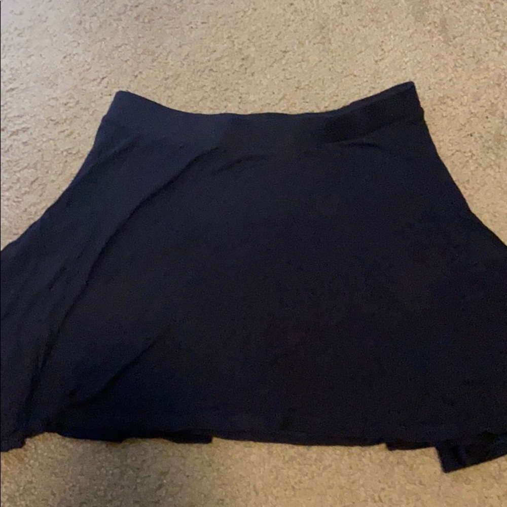 Spandex Mini Skirt Flared
